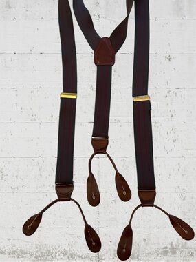 VINTAGE CAS WEST GERMANY STRETCH BUTTON SUSPENDERS